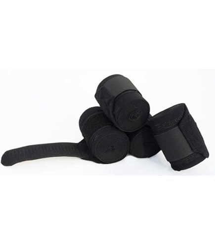 Atyhao Paardenbandages Beenwraps, Stabiele Bandages Paard Paardensport Been Wraps Paard Been Boot Wraps voor Paard Hond Koe Kat Oefening Training Boren (zwart