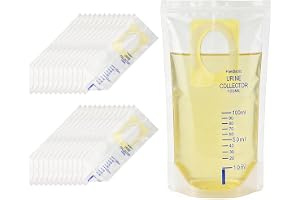 PLLYPE 30 stycken urinpåsar för baby, 100 ml urinpåsar för resor barn, pinkelpåse med självhäftande yta och läckageskydd, urinuppsamlingspåse baby bärbar engångs för vandring när du reser, camping
