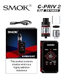 NEW SMOK G-PRIV 2 KIT 230W with TFV8 X-BABY Tank 2ml TPD Compliant (Black/Red)