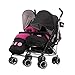 Disney Twin Stroller with Footmuffs - Minnie Circles