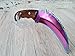 Produktbild exklusives Rainbow Honshu-Karambit – Full-Tang – CS-GO Counter-Strike Defence Messer mit Hochglanz polierter Edelstahl Klinge