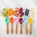 Avanchy Baby Toddler Infant Feeding Spoon - A Great Baby Gift Set! 2 Spoons Pack - Fda Approved Bpa Free, Megenta