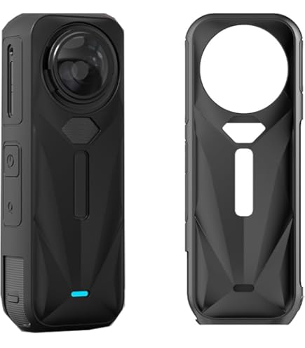 Insta 360 X5 Protektor Set - Silikonhülle Mit Linsenschutz Und Displayfolie