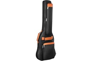 Dickly E-Gitarrentasche mit verstellbaren Schultergurten, Gitarrenrucksack, Bassgitarrenkoffer mit Tragegriff, weiche Bass-Gig-Tasche für den Bass, GITARRE