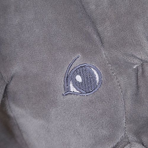 Kenmont Baby Kind Kinderkopfkissen Elefant elephant pillow weichem Schlaf Stuffed Plüsch Kissen Plüschtiere besten Geschenke 100% Baumwolle, 40cm*37cm*25cm (Grau) - 4