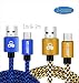 Produktbild Micro-USB-Kabel [Ultra langlebig] jumtech [2er Pack 1 m & 2 m] Nylon geflochten Android Ladegerät Kabel – lebenslange Garantie – Für Smartphones Samsung PS4 Controller Galaxy, Nexus, LG, Sony, Xiaomi, HTC, Motorola, Kindle, und mehr – [Verbesserte Version]