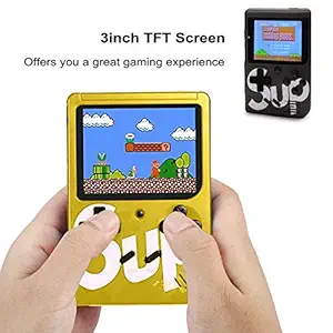 LUCRIA SUP Game Portable Video Game Box with Mario, Super Mario, DR Mario, Contra, Turtles, and Other 400 Games(Random Colour)