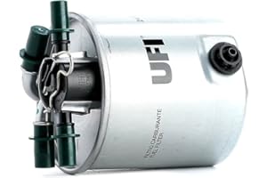 UFI Filters, Fuel Filter 24.026.01, Replacement Fuel Filter, Suitable for Cars, Applicable to Various Models such as Nissan and Renault