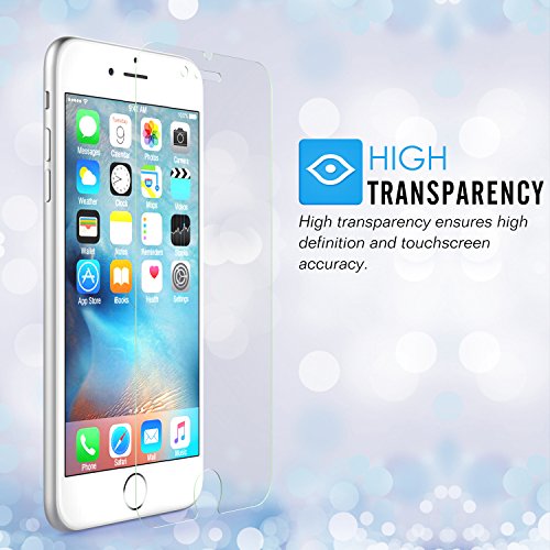 MoKo Folie für iPhone 6 – Klar HD 9H Panzerglas Hartglas Glas Display Schutzfolie Displayschutzfolie Displayschutz Glass Screen Protector für Apple iPhone 6 / 6s 4.7 Zoll Smartphone, Transparent - 3