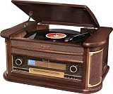 Roadstar HIF-1996BT - Giradiscos Vintage (Encoding, 2 x 2.5 W RMS, Pantalla...