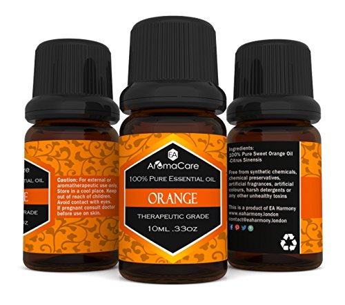 EA AromaCare – Aromatherapie Ätherische Öle Geschenkset – Therapeutische Qualität, 100% rein, (Lavendel, Pfefferminze, Zitronengras, Teebaum, Eukalyptus, Orange) - 8