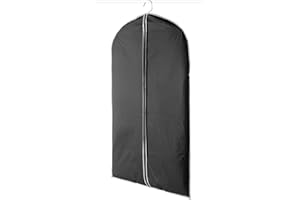 Compactor Clothes Cover Bag, Short Length for Jackets and Suits, Zip Closure, Anti-Dust, Urban Range, 60 x 100 cm, PEVA, Black, RAN6270