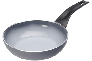 Moneta Aria Finegres Padella Antiaderente naturale, Alluminio, Grigio, 20 cm, anche per induzione, made in Italy