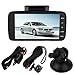Produktbild Prevently AutoKamera Auto Kamera Rekorder Fahren Auto Dash Cam 4 Zoll LCD FHD 1080p 170 Grad Weitwinkel Dashboard Camcorder Kamera Video Rekorder (Schwarz)