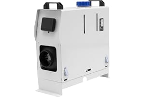 RIBASUBB Calefacción estacionaria de 12 V diésel para coche, 5 kW, calefacción de estacionamiento de aire, 1 salida de aire, 1 salida de aire, calefacción de aire diésel con silenciador, calefacción de aire