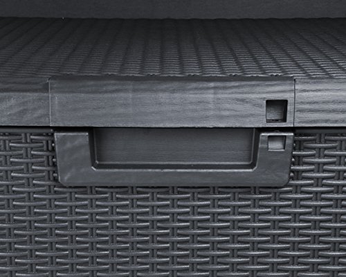 XL Toomax Kissenbox anthrazit 560 Liter Inhalt – mit Sitzfläche 380 kg Tragtkraft – absolut wasserdicht – abschließbar - 9