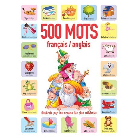 couverture de : 500 mots fran&ccedil;ais-anglais
