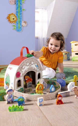 HABA 7633 – Meine erste Spielwelt Zoo – Großes Spielset - 5