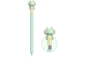 NIUTRENDZ Bonita funda de silicona de vaca para Apple Pencil - Funda protectora ultrafina, funda antideslizante (dragón verde, USB-C)