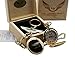 Price comparison product image ASTON MARTIN Gold Pocket Watch and Keyring Gift Set in Case Wings 24 Carat Gold Plated Logo DB9 James Bond