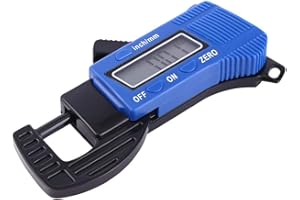 OUMEFAR 1pcs 0-12mm 0.01mm 0.0005inch Micrómetro electrónico preciso Precisión Digital Dial Medidor de espesor Calibrador Medidor Ancho Herramientas de medición con pantalla LCD