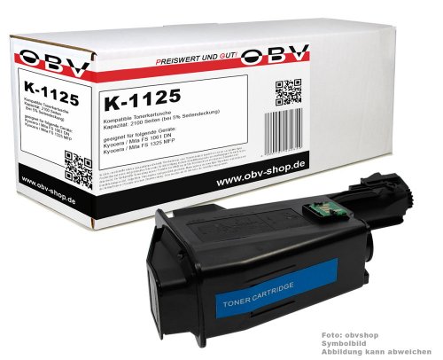 Kompatibler Toner ersetzt Kyocera TK-1125 für Ecosys FS-1061DN / FS-1325MFP u.a. 2100 Seiten schwarz