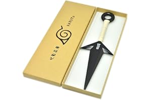 upain Naruto PVC Big Kunai Props Japanese Ninja Cosplay Accessories(Black)