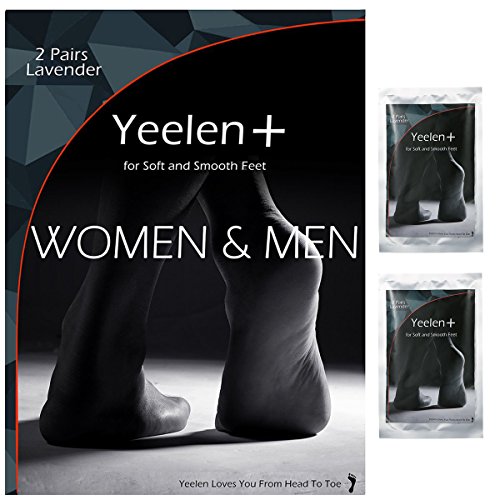 Yeelen Foot Peel Mask Exfoliating Calluses In 3-7 days Get baby Foot Softer Whitening Rejuvenation Lavender Scented Exfoliant Foot Peeling Mask and Dead Skin Remover, Repair Rough Heels(2 Pairs)