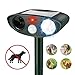 Produktbild QKa Ultraschall Hundeabweisender, solarbetriebener und wasserdichter Pir-Sensor-Repeller für Katzen, Hunde, Vögel und Stinktiere. Bewegungsaktiviertes LED-Blitzlicht
