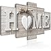 Produktbild 5.09 5 Panels Liebendes Herz Dekorieren Von Leinwand-Ölgemälden Büro Wand Dekor Home Love Heart Large Leinwand Kunstölgemälde