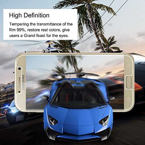 VIFLYKOO Samsung Galaxy A3 2017 Pellicola Protettiva 2-Pack Vetro Temperato 9H Premio di Protezione Schermo per Galaxy A3 2017 Smartphone Flim Protection (Nessuna Copertura Completa)