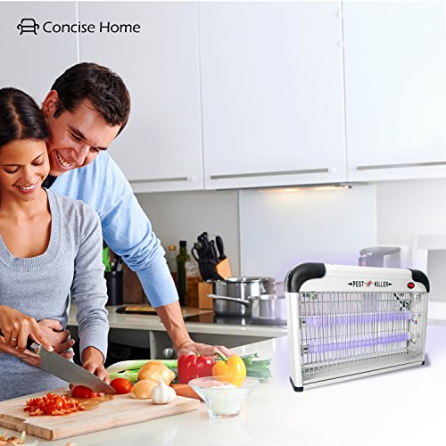 Concise Home 20W UV INSEKTENVERNICHTER, SCHNELL, EINFACH, CHEMIEFREI, Schädlingsbekämpfung, Mückenabwehr, Insektenabwehr u. Insektenlampe in einem, GEGEN alle fliegenden INSEKTEN … - 5