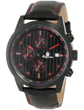 Burgmeister Armbanduhr für Herren mit Analog-Anzeige, Quarz-Uhr und Lederarmband - Wasserdichte Herrenuhr mit...