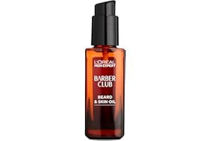 L’Oréal Paris Men Expert Conditioning Beard & Skin Oil 30ml, Barber Club Oil With Cedarwood Essential Oil, Tames, Conditions and Softens Facial Hair
