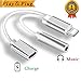Price comparison product image Lightning Jack Adapter, Lightning to 3.5mm jack Adaptor for iPhone 7/7 Plus iPhone X10 iPhone 8/8 Plus iPod iPad Connector, Lightning headphone to 3.5 mm Adaptor Earphone Cable Splitter, Aux Audio Accessory Metal Audio Jack Headset Cable Earbud Adapter Support [Audio+Charge+Music ]. Lightning Adapter and Charger Compatible with iOS 10.3 or 11.3 Later (Silver)