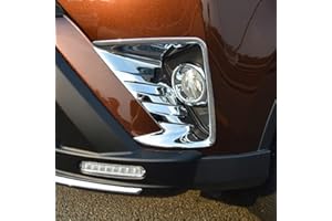 Kadore Light Cover Trim ABS Chrome for Toyota RAV4 RAV-4 2016 2017 (Front Fog Light Cover New)