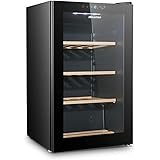 Hisense RW30D4AJ0 - Cantina Vino 32 Bottiglie, Capacità 110 L, 39 Decibel, Nero, 49 x 48.9 x 84.4 cm