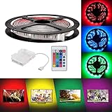 Einfach zu verwenden: LED-Lichtstreifen, die mit 3-teiligen AA- (nicht enthalten) betrieben werden, keine zusätzlichen elektrischen Geräte erforderlich. Sie können es überall mitnehmen.