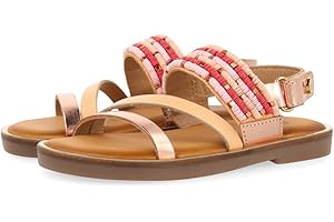 GIOSEPPO Sandalias Blancas DE Piel con Detalles DE Piedras Azules para NIÑA BOQUIRA