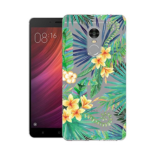 Xiaomi Redmi Note 4X   Redmi Note 4 Carcasa   YIGA Moda flor hojas verdes Transparente TPU Gel Cubierta De Silicona Suave Funda Caso Tapa Case Cover para Xiaomi Redmi Note 4X   Redmi Note 4 5 5 