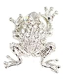 Cristal incrustados rana broche Pin (en bolsa de organza) lindo y Quirky