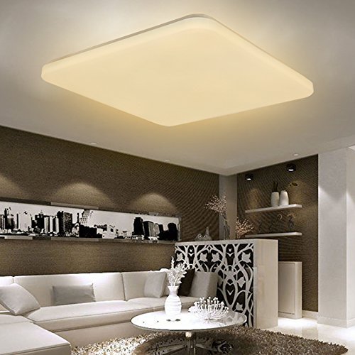 SAILUN® 36W LED Bianco Caldo Quadrata Ultraslim Plafoniera Lampada a Soffitto Lampadina a Risparmio Energetico Corridoio per Lampada da Soggiorno Lampada da Cucina Camera da Letto