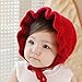 Koly® Baby Infant Newborn Crochet Knit Cap Cute Warm Hat Earmuffs Girl Boy Hat (Red)