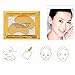New Comfortable Women 10pcs Gold Crystal Collagen Eye Mask Eye Patches Skin Care