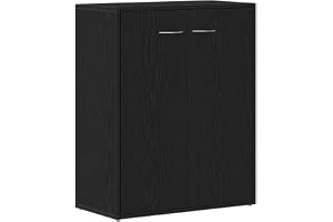 vidaXL Skänk svart ek 60x30x75 cm konstruerat trä