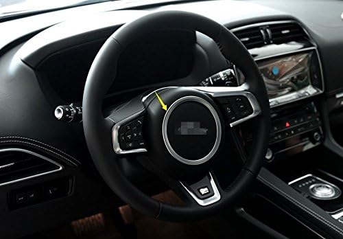 ABS steering wheel trim cover frame for Jaguar XF XE F-PACE 2016 Silver
