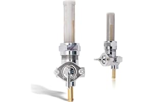 VORIPO Petcock Interrupteur de valve de carburant 22 mm Robinet droit pour Harley Davidson Sportster Big Twin Dyna Fatboy Electra Glide Heritage Softail Springer Sport Super Tour Glide Low Rider Interrupteur
