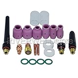 3 Stück WIG Rückenkappe und 2 Stück Dichtung Cup Inset Rückenisolator
