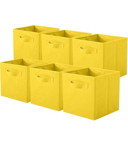 Stick&Shine Aufbewahrungsbox Creme - Faltbarer Regalkorb 32x32x32cm Mit Deckel