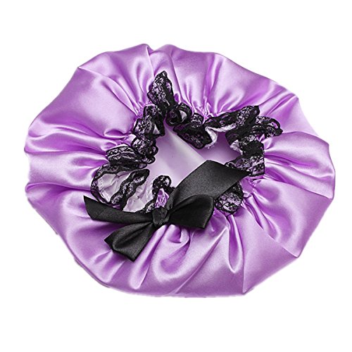 Shower hat - TOOGOO(R)Shower Hat Bath Protection Care Hair Accessory Purple